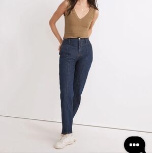 Madewell Perfect Vintage Straight Jean- Greenhaven Wash Seamed